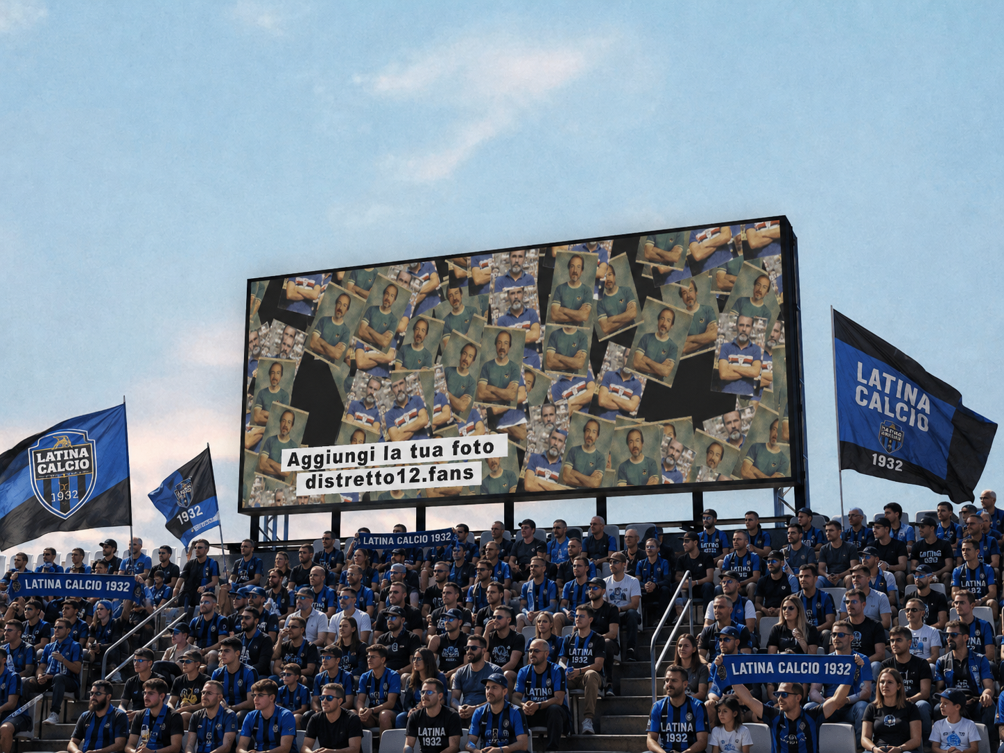 Distretto12 Fan Wall live im Stadion